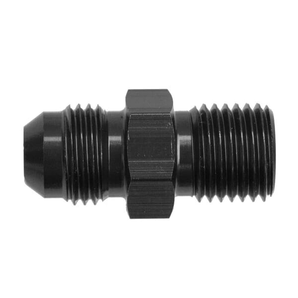 Red Horse Performance -10 MALE AN/JIC FLARE TO M18X1.5 INVERTED ADAPTER - BLACK 8161-10-18-2 - main